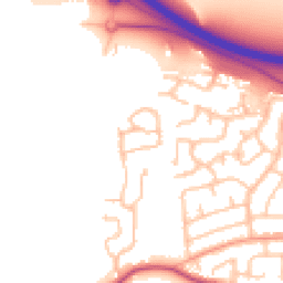 Daytime road noise heatmap for ST14 5FH