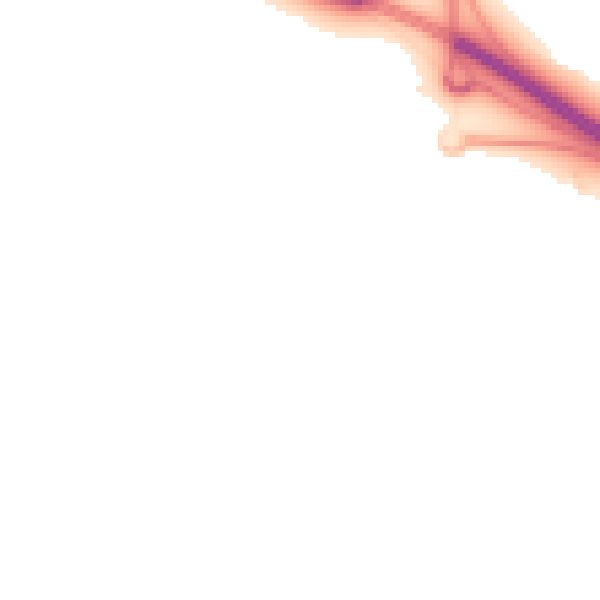Night-time road noise heatmap for ST14 5FW