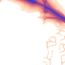 Daytime road noise heatmap for ST14 5FY
