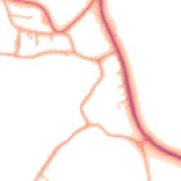Daytime road noise heatmap for ST14 5HT