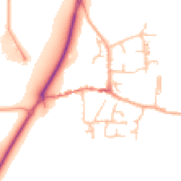 Daytime road noise heatmap for ST14 5JU
