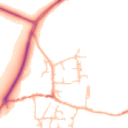 Daytime road noise heatmap for ST14 5LE