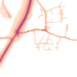 Daytime road noise heatmap for ST14 5LJ