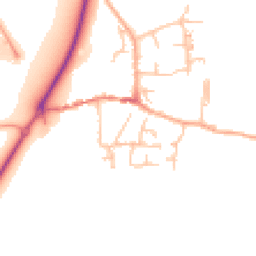 Daytime road noise heatmap for ST14 5LL