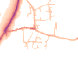 Daytime road noise heatmap for ST14 5LU