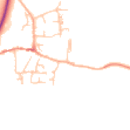 Daytime road noise heatmap for ST14 5LZ