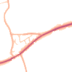 Daytime road noise heatmap for ST14 5NF
