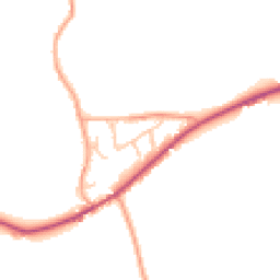 Daytime road noise heatmap for ST14 5NG