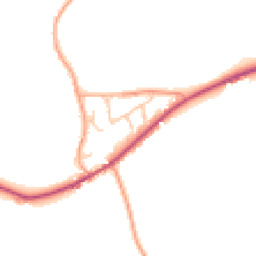 Daytime road noise heatmap for ST14 5NL