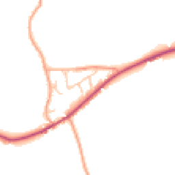Daytime road noise heatmap for ST14 5NN