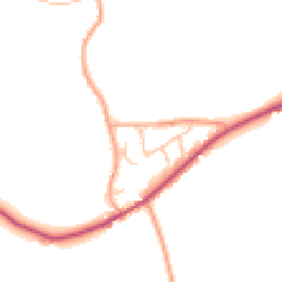 Daytime road noise heatmap for ST14 5NQ