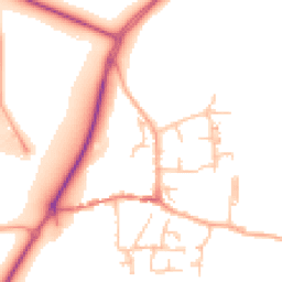 Daytime road noise heatmap for ST14 5NW