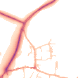 Daytime road noise heatmap for ST14 5PD