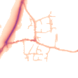 Daytime road noise heatmap for ST14 5PG