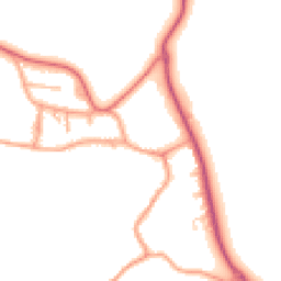 Daytime road noise heatmap for ST14 5PP