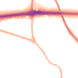 Night-time road noise heatmap for ST14 7BZ
