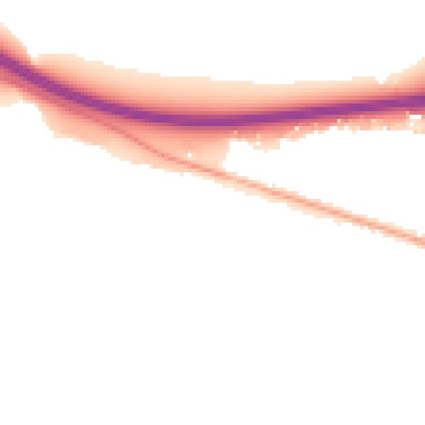 Night-time road noise heatmap for ST14 7EE