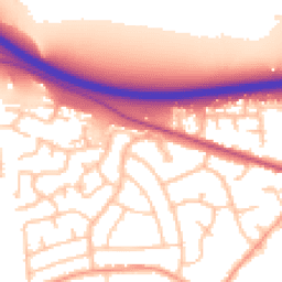 Daytime road noise heatmap for ST14 7EF
