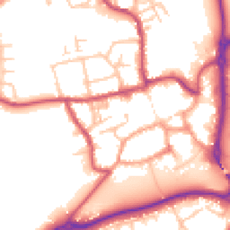 Daytime road noise heatmap for ST14 7FG