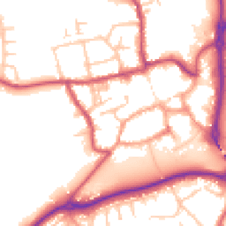 Daytime road noise heatmap for ST14 7FH