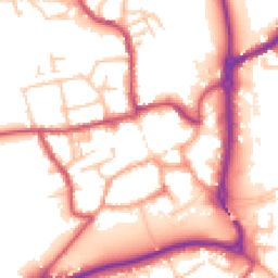 Daytime road noise heatmap for ST14 7HN