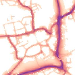 Daytime road noise heatmap for ST14 7HT