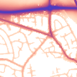 Daytime road noise heatmap for ST14 7HW