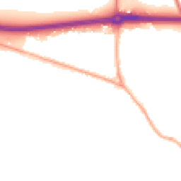 Night-time road noise heatmap for ST14 7HW