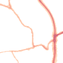 Night-time road noise heatmap for ST14 7JJ