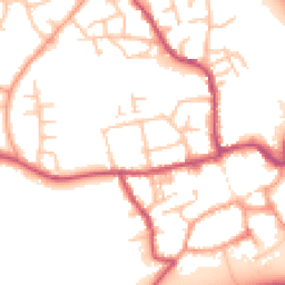 Daytime road noise heatmap for ST14 7JY