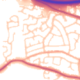 Daytime road noise heatmap for ST14 7NP