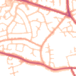 Daytime road noise heatmap for ST14 7NR