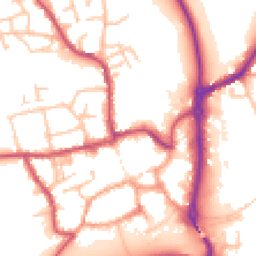Daytime road noise heatmap for ST14 7QA