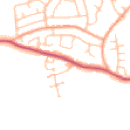 Daytime road noise heatmap for ST14 7SU