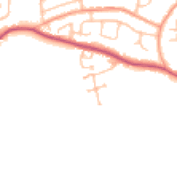 Daytime road noise heatmap for ST14 7SX