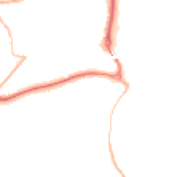 Night-time road noise heatmap for ST14 8BP