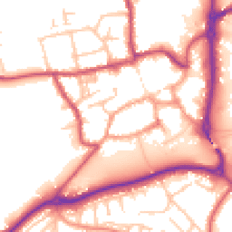 Daytime road noise heatmap for ST14 8EY