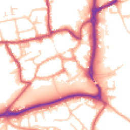 Daytime road noise heatmap for ST14 8HL
