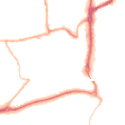 Night-time road noise heatmap for ST14 8HL