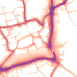 Daytime road noise heatmap for ST14 8HN