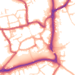 Daytime road noise heatmap for ST14 8HP