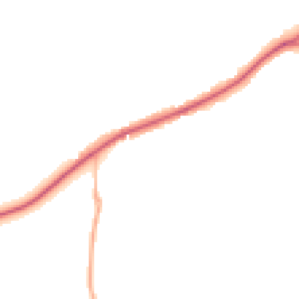 Night-time road noise heatmap for ST14 8TQ