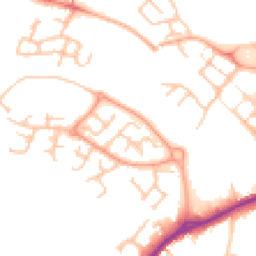 Daytime road noise heatmap for ST16 1AB