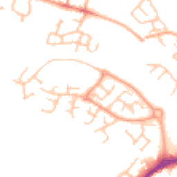 Daytime road noise heatmap for ST16 1AQ