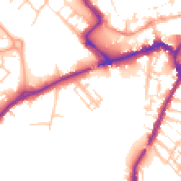 Daytime road noise heatmap for ST16 1BB