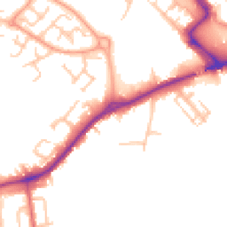Daytime road noise heatmap for ST16 1BH