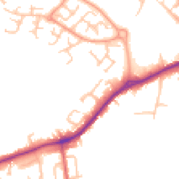 Daytime road noise heatmap for ST16 1BW