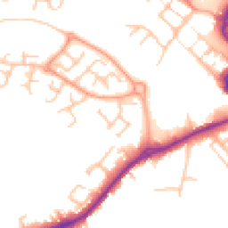 Daytime road noise heatmap for ST16 1DE