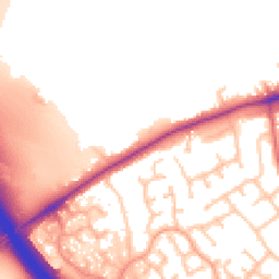 Daytime road noise heatmap for ST16 1DJ