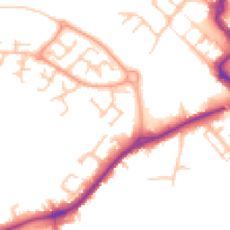 Daytime road noise heatmap for ST16 1DL